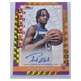 Tristen Newton Rookie Auto 2024 Gold Topps Finest Refractor #RFA-TN and Numbered 34/50 - Basketball Card