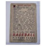 Grady Hatton 1951 Bowman #47 - Cincinnati Reds Vintage Baseball Card