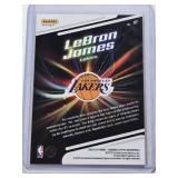 LeBron James 2023-24 Panini Donruss Optic Lights Out Silver Holo Prizm Insert #10 - Los Angeles Lakers Basketball Card