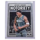 Anthony Edwards 2024-25 Panini Mosaic Notoriety #1 - Minnesota Timberwolves Basketball Card
