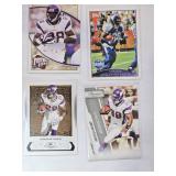 Lot of 30 Adrian Peterson Football Cards featuring various brands and designs including SP Authentic, Topps, and Donruss