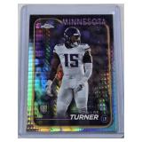 Dallas Turner Rookie 2024 Topps Chrome Refractor #221 - Minnesota Football Card