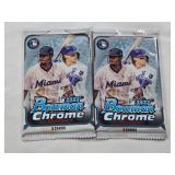 Lot of 2 Unopened Packs of 2022 Bowman Chrome Baseball
