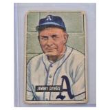 Jimmy Dykes 1951 Bowman #226 - Philadelphia Athletics Vintage Baseball Card