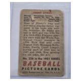 Jimmy Dykes 1951 Bowman #226 - Philadelphia Athletics Vintage Baseball Card