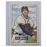 Blix Donnelly 1951 Bowman #208 - Boston Braves Vintage Baseball Card