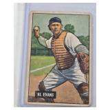 Al Evans 1951 Bowman #38 - Boston Red Sox Vintage Baseball Card