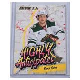 Brock Faber Rookie 2023-24 Upper Deck Credentials Highly Anticipated Insert #HA-11 - Minnesota Wild Hockey Card