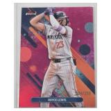 Royce Lewis 2025 Topps Finest Refractor #74 and Numbered 84/350 - Minnesota Twins Baseball Card