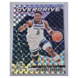 Anthony Edwards 2024-25 Panini Mosaic Silver Overdrive Holo Prizm #14 - Minnesota Timberwolves Basketball Card