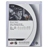 Brock Faber Rookie 2023 Upper Deck Allure Black Rainbow Refractor #112 - Minnesota Wild Hockey Card