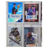 Lot of 8 Auto Baseball Cards All in Magnetic One Touches Featuring Bailey Falter, Nick Wells, Victor Arano, Kyle Molnar, Colton Welker, Logan Wyatt, and Rhett Wiseman