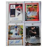 Lot of 8 Baseball Cards Most in Magnetic One Touches Featuring Jeison Guzman, Cadyn Grenier, Scott Kingery, Foster Griffin, Brian Serven, Bailey Falter, Brandon McCarthy, and A.J. Reed with Auto and N