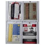 Lot of 8 Baseball Cards All in Magnetic One Touch Cases Featuring Sean Newcomb, Will Craig, Jose Soriano, Cal Conley, and Carlos Cortes with Autographs