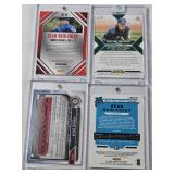 Lot of 8 Baseball Cards In Magnetic One Touch Cases Featuring Sean Reid-Foley, Justin Sheffield, Ryan Holgate and Others with Autographs and Prospect Signatures