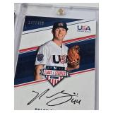 Lot of 8 Baseball Cards All in Magnetic One Touch Cases Featuring Payton Henry, Brent Honeywell, Ryley Gilliam, Pat Mahomes, Jackson Rutledge, Brooks Gosswein, Ethan Hankins, and Antonio Gomez with Au