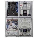 Lot of 8 Hockey Cards in Magnetic One Touch Cases Featuring Gabe Vilardi, Samuel Fagemo, Isak Rosen, Jonathan Quick, Jaden Schwartz, Jacob Perreault, Peter Stastny, and Guy Lafleur. Includes Rookie Ca