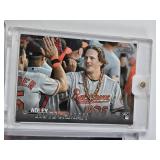 Lot of 8 Baseball Cards in Magnetic One Touch Cases with Mike Trout, Jackson Chourio, George Brett, Adley Rutschman, Craig Kimbrel, and Kodai Senga. Includes Rookie cards