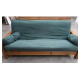 LARGE FUTON WITH MATTRESS AND PILLOWS
