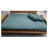 LARGE FUTON WITH MATTRESS AND PILLOWS
