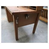 HUGE WOOD WORK BENCH WITH LIGHTS