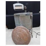 ANTIQUE 1912 EASY COPPER DRUM ELECTRIC WASHING MACHINE