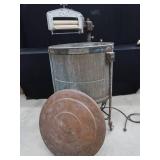 ANTIQUE 1912 EASY COPPER DRUM ELECTRIC WASHING MACHINE