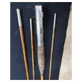 VINTAGE BAMBOO FLY ROD AND VINTAGE MAGAZINES