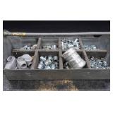 GALVANIZED BOX FILLED WITH NEW ELECTRICAL