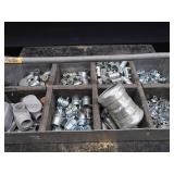 GALVANIZED BOX FILLED WITH NEW ELECTRICAL