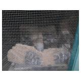 GREEN ENAMEL / CAST IRON FIRE PLACE