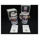 COLLECTIBLE BUDWEISER HOLIDAY STEINS
