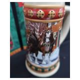 COLLECTIBLE BUDWEISER HOLIDAY STEINS.