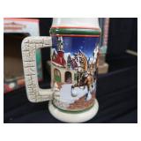 COLLECTIBLE BUDWEISER HOLIDAY STEINS