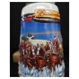 COLLECTIBLE BUDWEISER HOLIDAY STEINS.