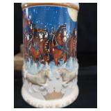 COLLECTIBLE BUDWEISER HOLIDAY STEINS.