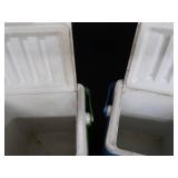 VINTAGE COLEMAN PARTY STACKERS / 2 HURRICANE LANTERNS (NEW)