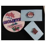 SIGNED GAME BALL, VINTAGE SPORTS PENNANTS AND MEMORABILIA