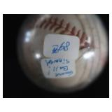 SIGNED GAME BALL, VINTAGE SPORTS PENNANTS AND MEMORABILIA