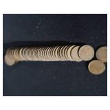 UNOPENED ROLL OF "FOREVER" STAMPS / WHEAT PENNIES