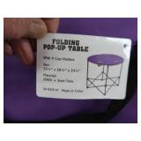 NEW MYSTIC TAILGATE POP UP TABLE.