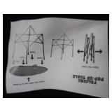 NEW MYSTIC TAILGATE POP UP TABLE.