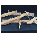 4 VINTAGE HAND SCREW CLAMPS