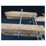 4 VINTAGE HAND SCREW CLAMPS