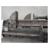 4  LONG HEAVY DUTY PIPE CLAMPS.