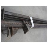 4  LONG HEAVY DUTY PIPE CLAMPS.