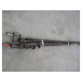 4  LONG HEAVY DUTY PIPE CLAMPS.