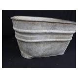 VINTAGE GALVANIZED WASH TUB