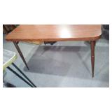 Vintage Wood Look Laminate Table with leaf (2) Wood, Grey Tones