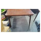 Vintage Wood Look Laminate Table with leaf (2) Wood, Grey Tones
